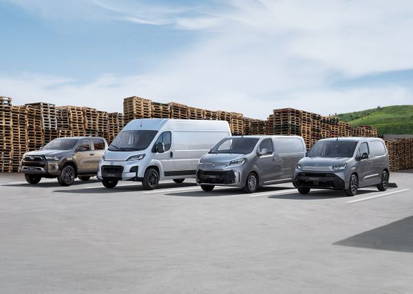 Gama Toyota profissional lado a lado