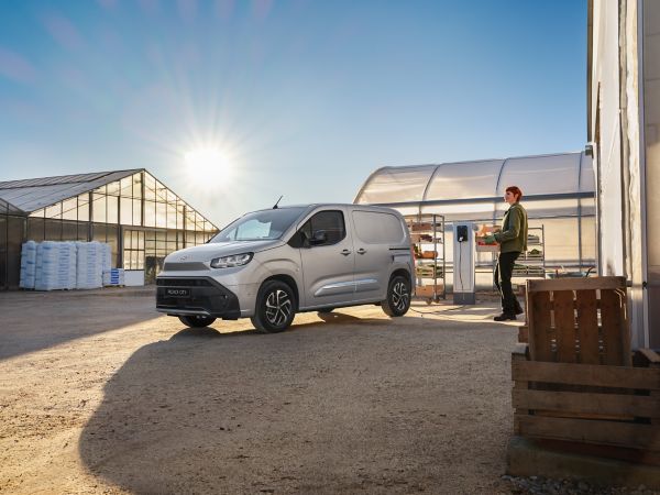 bZ4X at charging station 