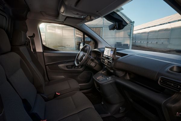 The Proace City Crew Cab’s two rows of seats 