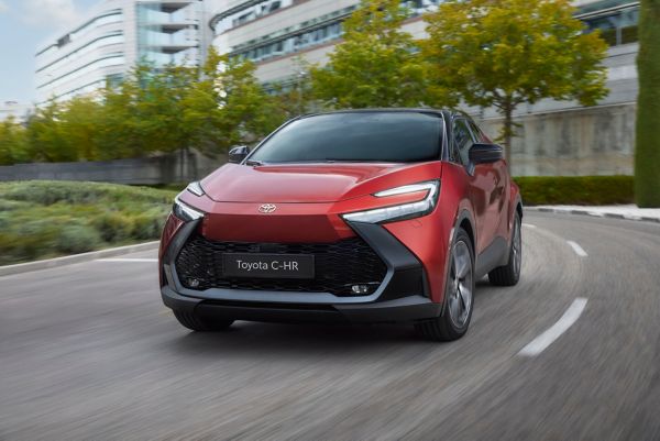 Toyota C-HR on city road