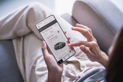 Vlasnik koristi osobnu stranicu unutar aplikacije MyToyota.