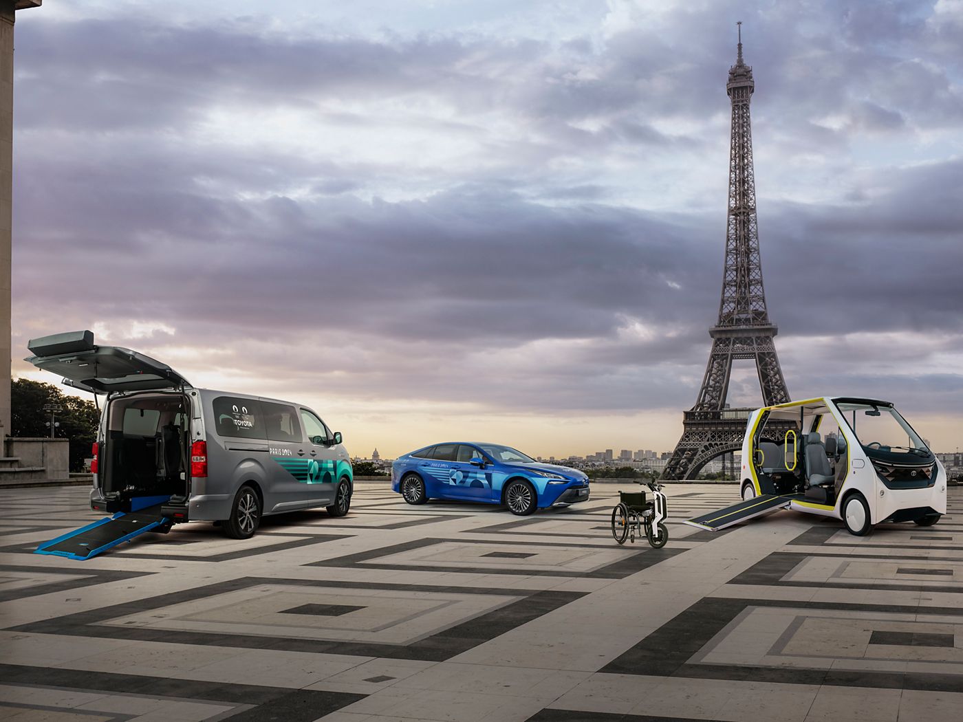 Toyota fleet for Paris 2024 - Hero