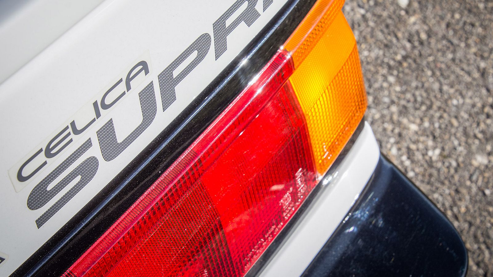 Toyota Celica Supra, exterieur, rechtsachter, modelnaam en remlichten, detailbeeld