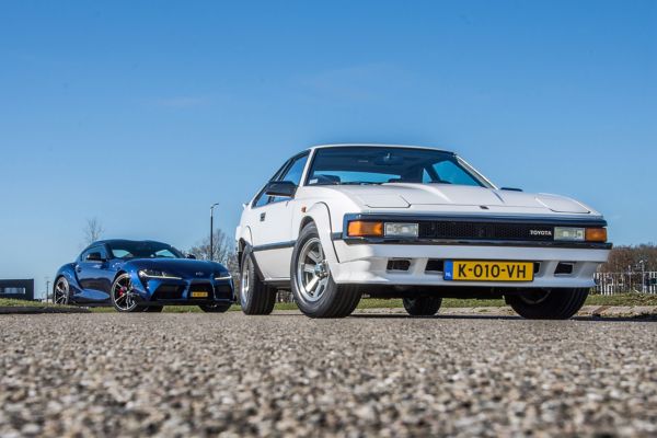 Toyota Celica Supra, exterieur, wit, voor nieuwe Supra, blauw