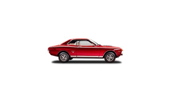 Toyota Celica, exterieur, zijkant, rood