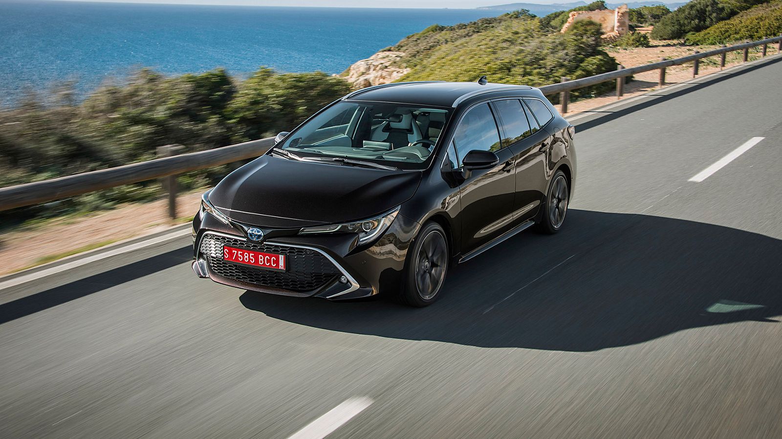 Toyota Corolla Touring Sport, exterieur, linksvoor, bruin