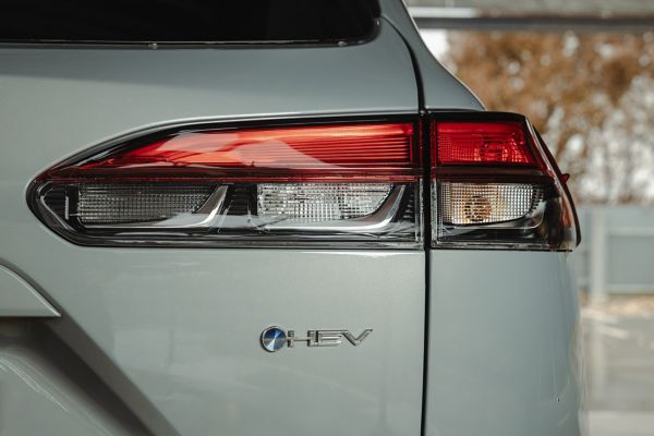 Toyota, Corolla, Cross, achterkant, close, up, mistverlichting