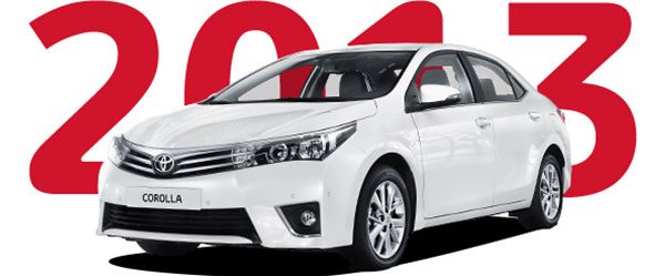 Toyota Corolla, exterieur, wit, linksvoor, 2013