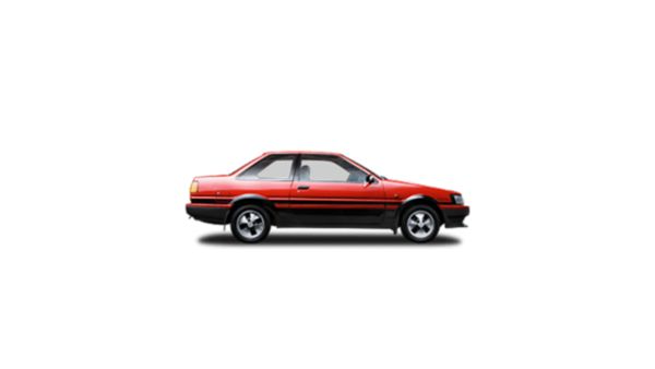 Toyota Corolla, exterieur, zijkant, rood