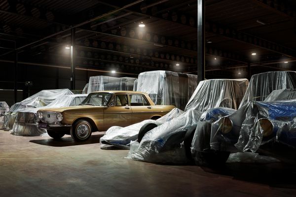 Toyota, Crown, 1964, exterieur, driekwart, rechtsvoor