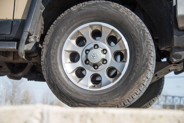 Toyota, FJ Cruiser, exterieur, closeup, band, velg