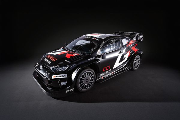 Toyota, GR, Yaris, Rally1, uit, 2025, exterieur, driekwart, rechtsvoor