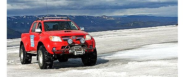 Toyota Hilux, 2005, exterieur, rechtsvoor, rood, Canada, Noordpool