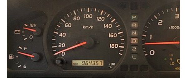 Toyota Land Cruiser, interieur, kilometerteller