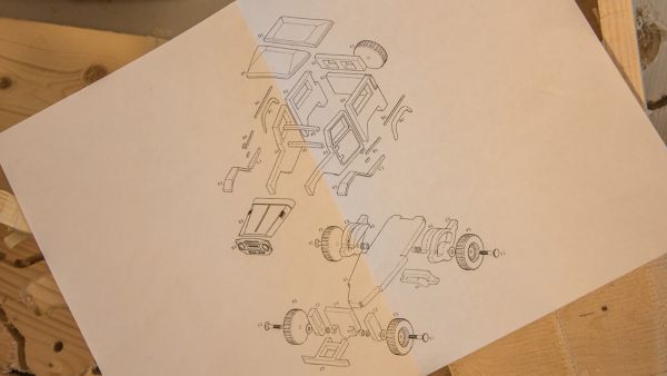 Toyota, Land Cruiser, modelbouw, tekening