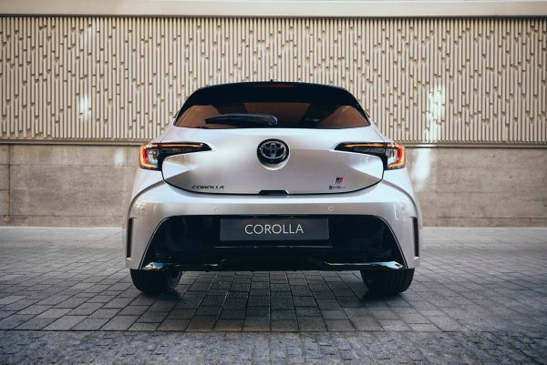 Toyota Corolla Hatchback close up of logo