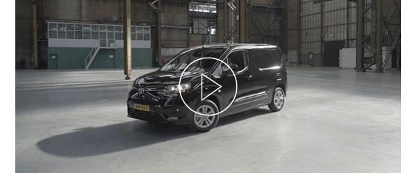 Toyota Proace City, exterieur, linksvoor, grijs, thuistour, video thumb