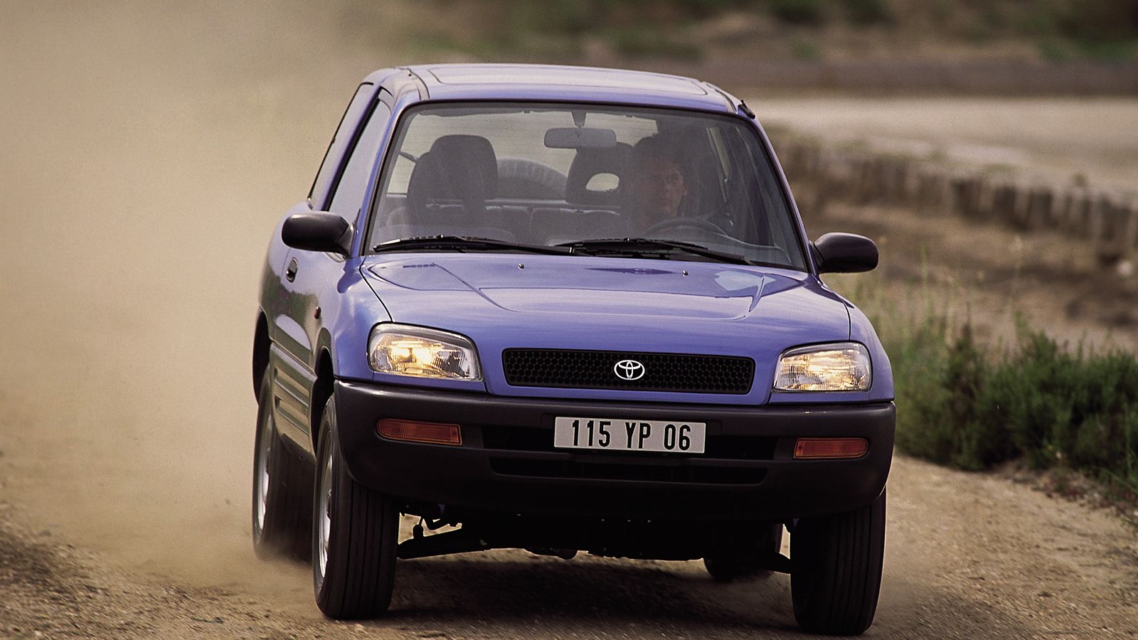 Toyota RAV4, 1st generation, exterieur, voorkant, blauw