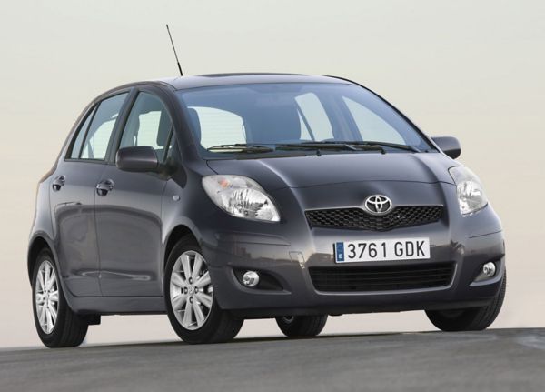 Toyota, Yaris, generatie 2, exterieur, rechter, voorzijde, zwart