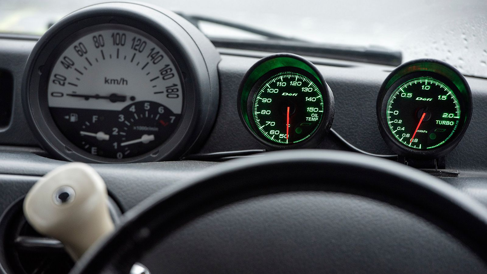 Toyota bB, interieur, dashboard, zwart
