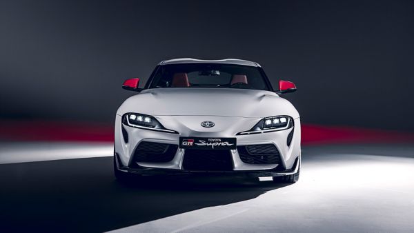 Toyota, exterieur, GR, Supra, voor, aanzicht, zilver