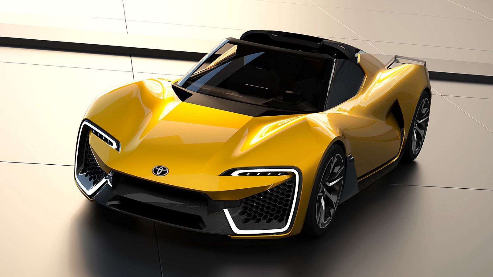 Toyota, exterieur, schuinvoor, geel