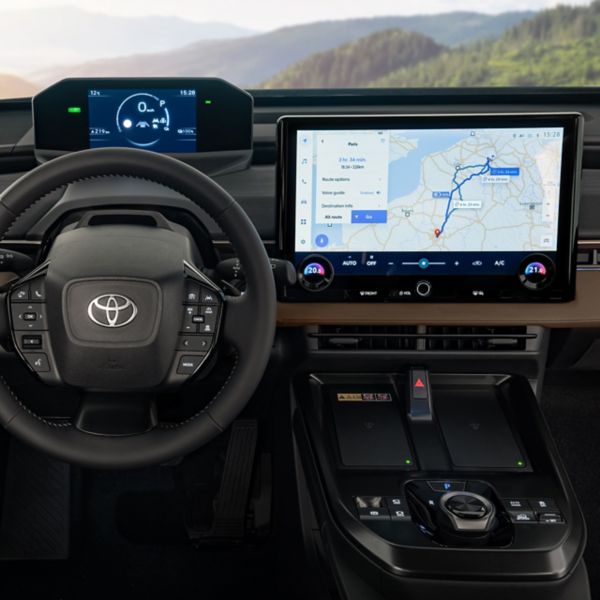 Toyota, interieur, bZ4X, Touring, navigatiesysteem