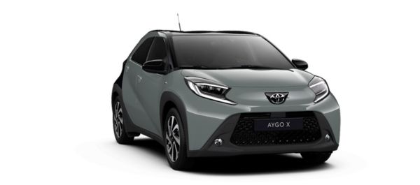 Vooraanzicht van een Yaris