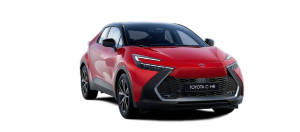 Vooraanzicht van een Toyota C-HR