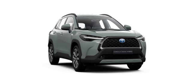 Vooraanzicht van een Corolla Cross