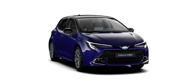 Vooraanzicht van een Corolla Hatchback