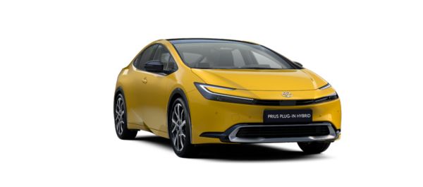 Vooraanzicht van een Prius Plug-in