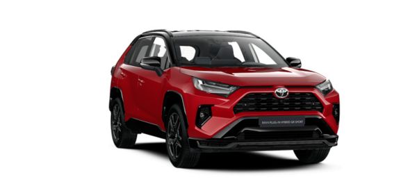 Vooraanzicht van een RAV4 Plug-in