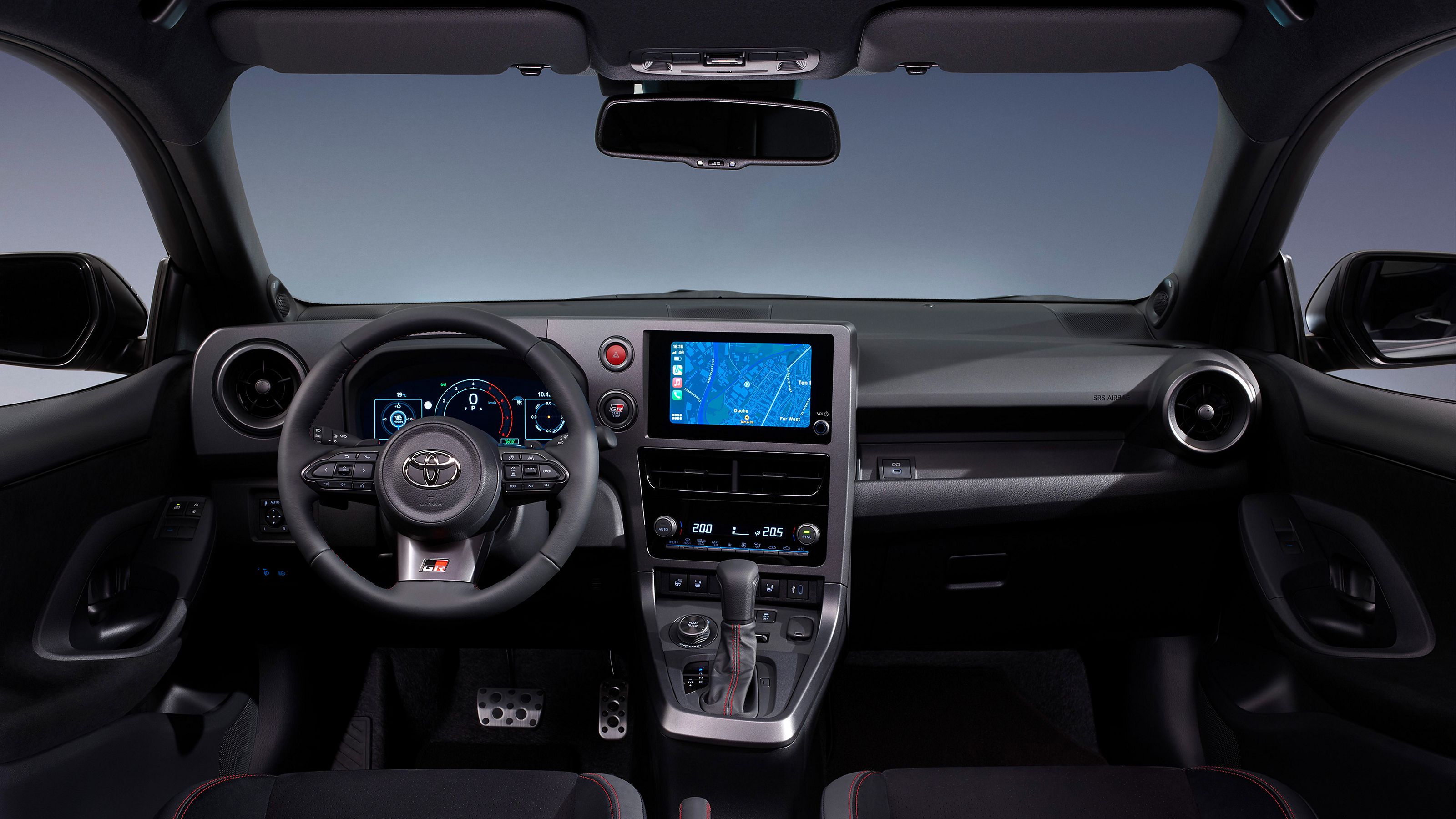 Full front of the cockpit