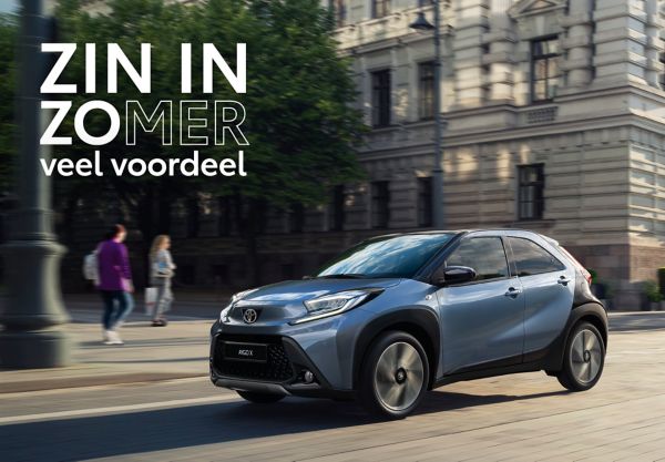 Toyota Aygo X Zin in Zomer