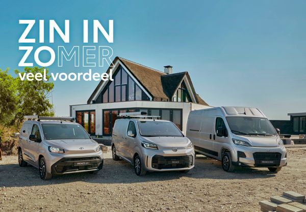 Toyota Proace Zin in Zomer