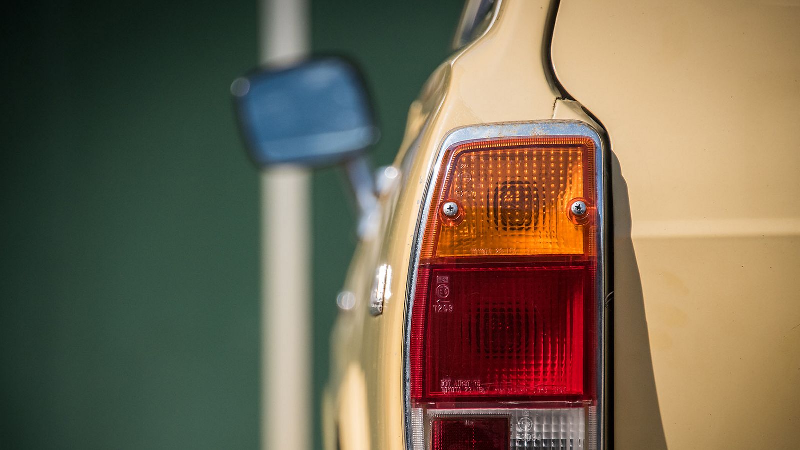 Toyota, exterieur, cressida, geel, achterlamp