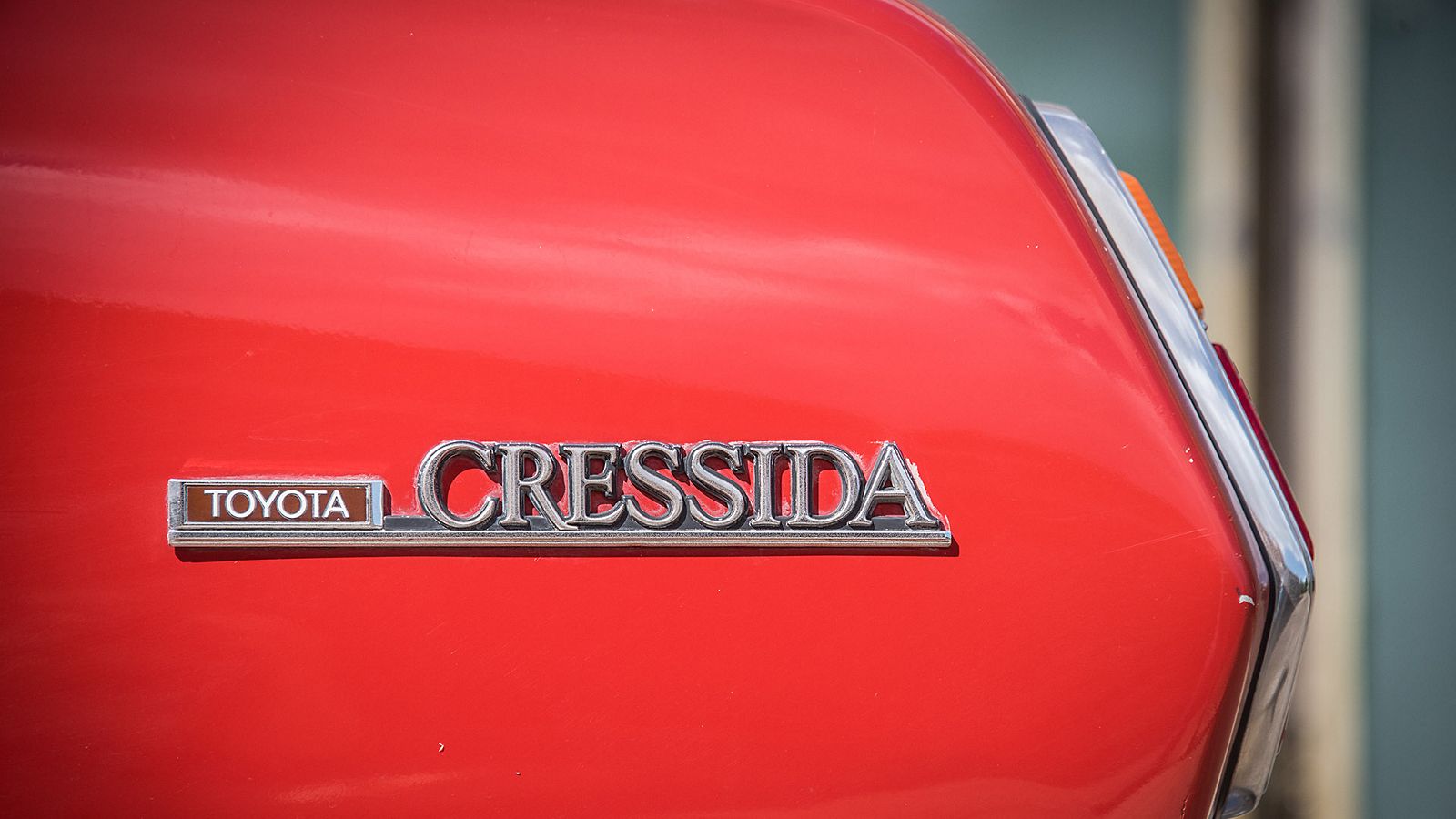 Toyota, exterieur, cressida, rood, logo