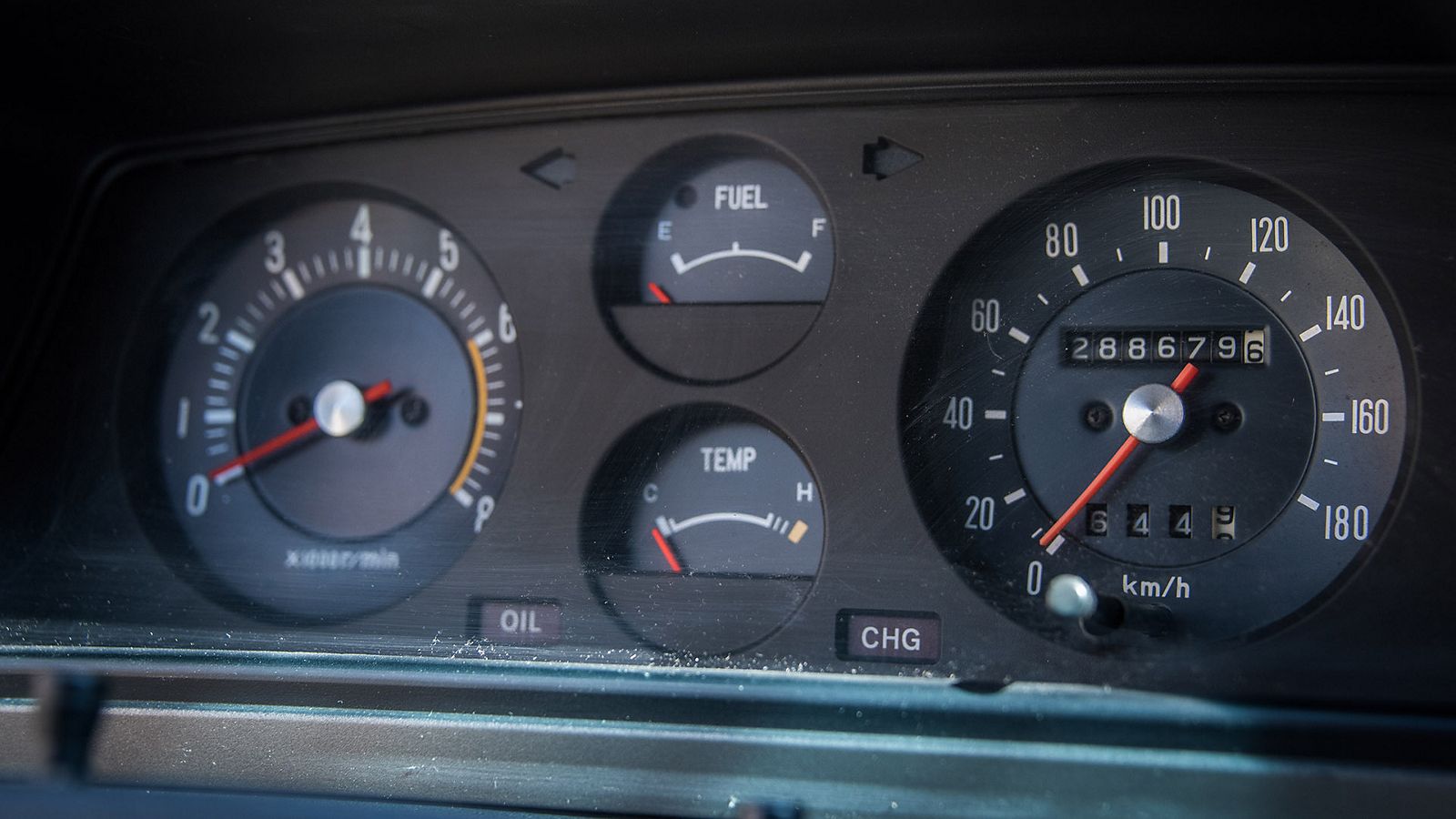 Toyota, interieur, cressida, geel, dashboard