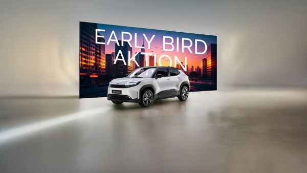 Urban Cruiser Early Bird Aktion – Jetzt reservieren und beim Kauf von 0,99% Leasing und gratis Winterräder profitieren.