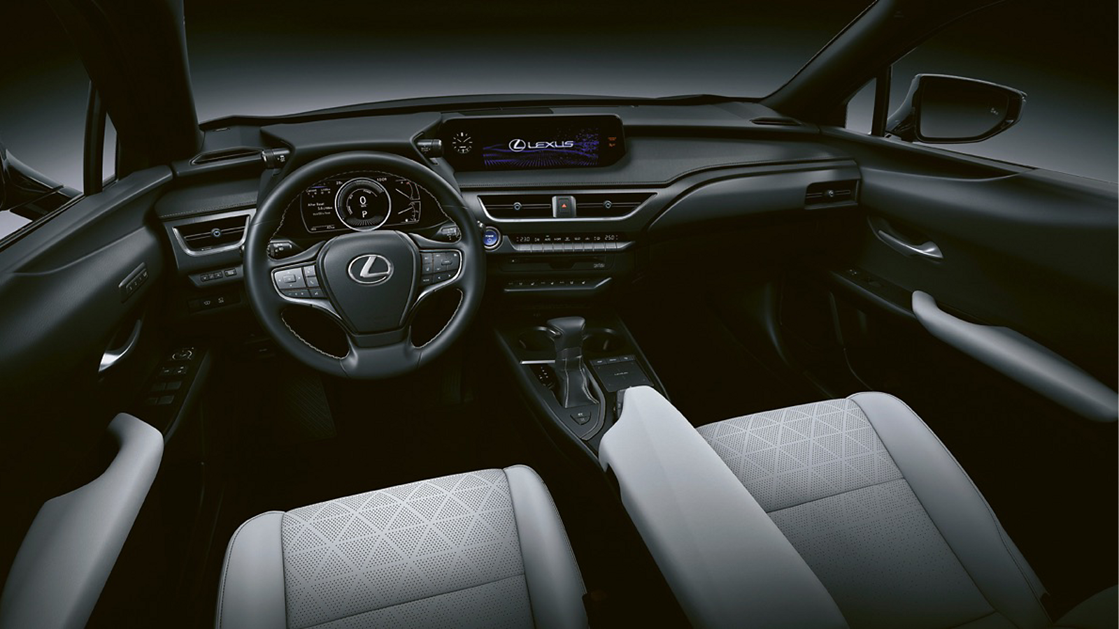 inside of a Lexus UX