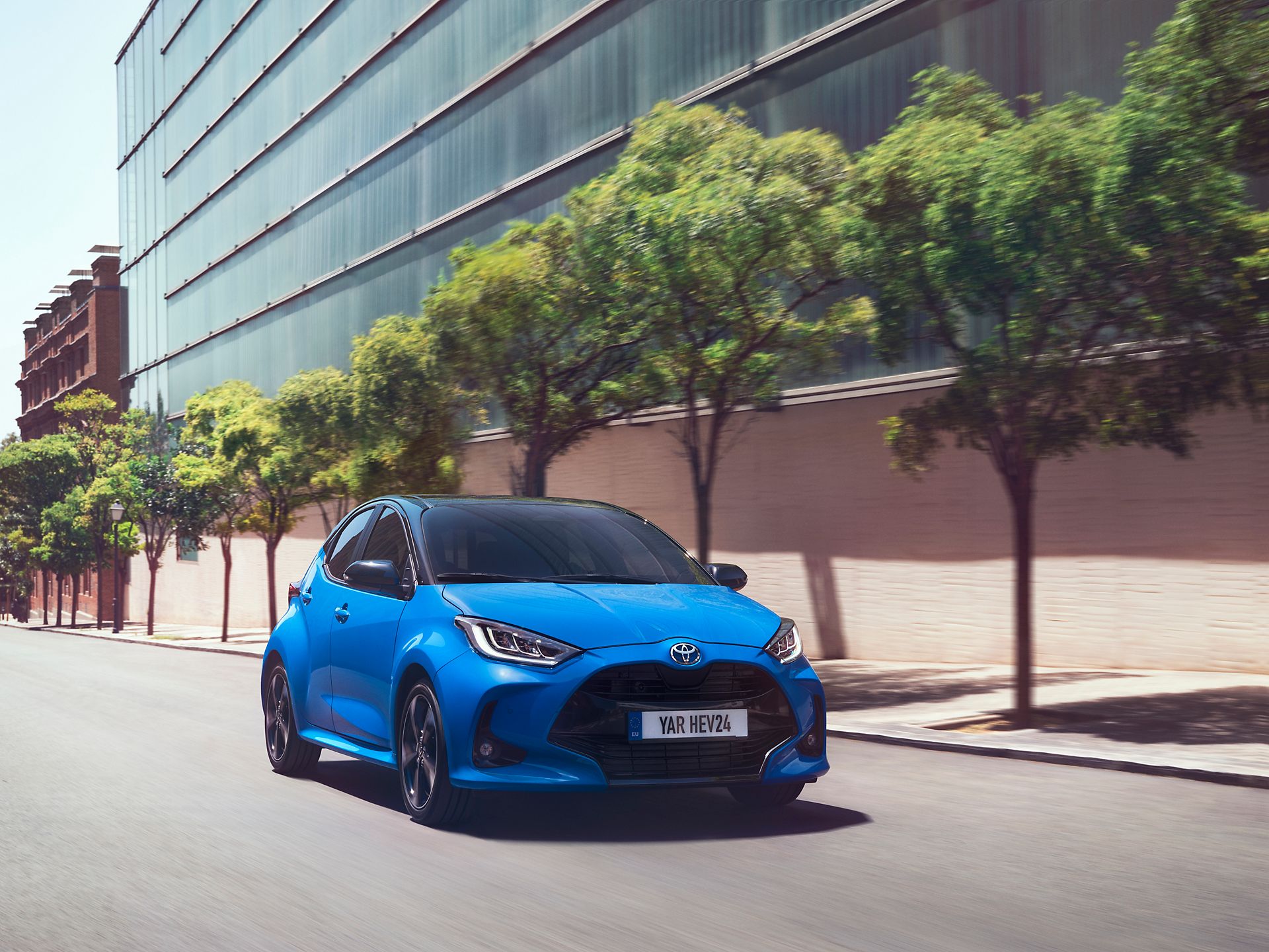 Vue profil Nouvelle Yaris