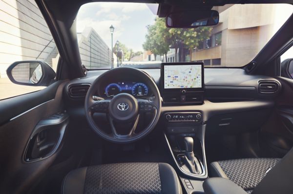 Cockpit van een Toyota Yaris