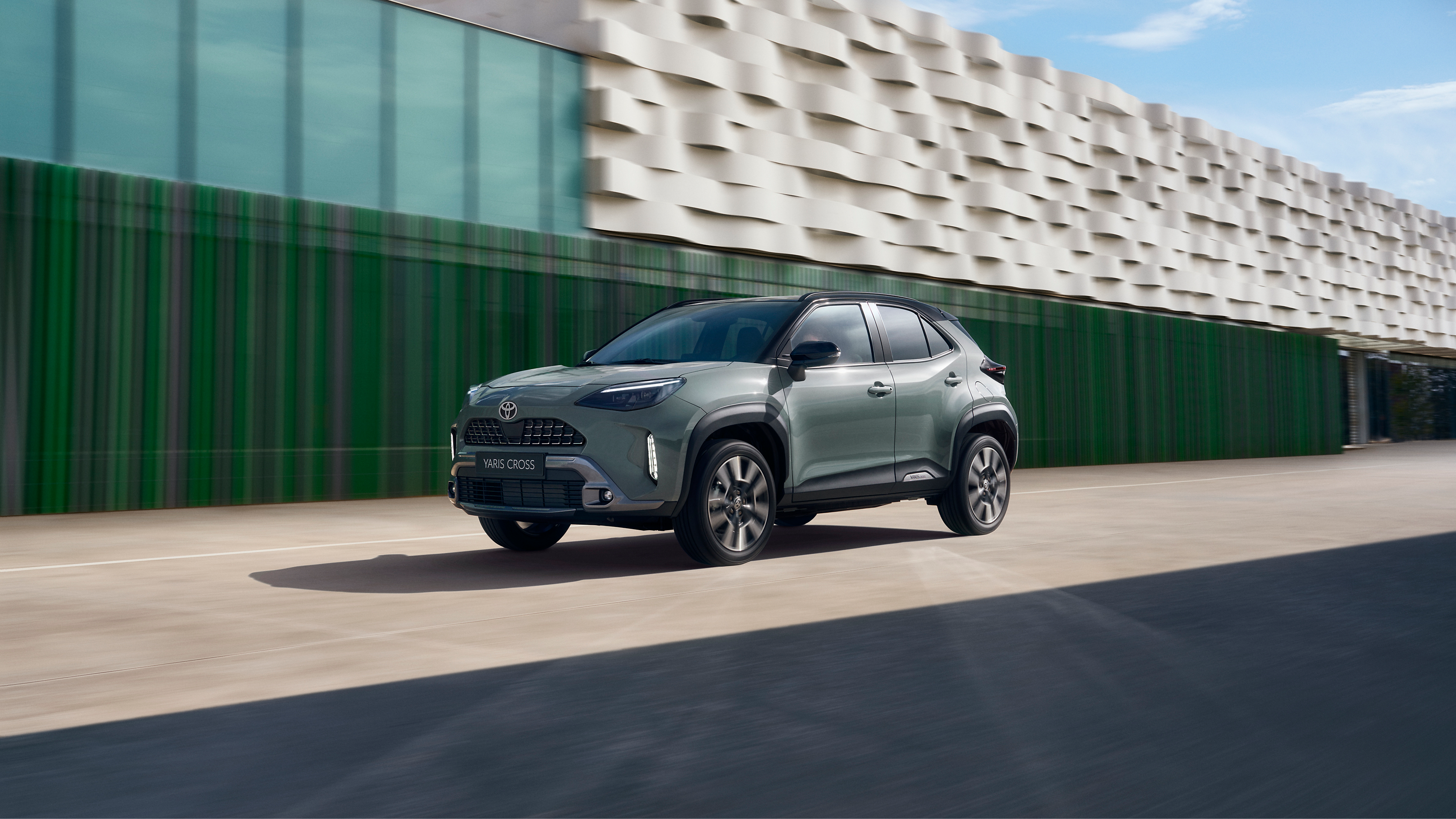 Toyota Yaris Cross  shown in an urban environment