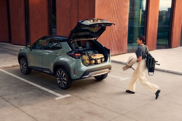 Toyota Yaris Cross owner enjoying the great boot capacity