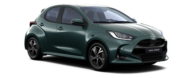Горско зелен Yaris Hybrid Chic Extra