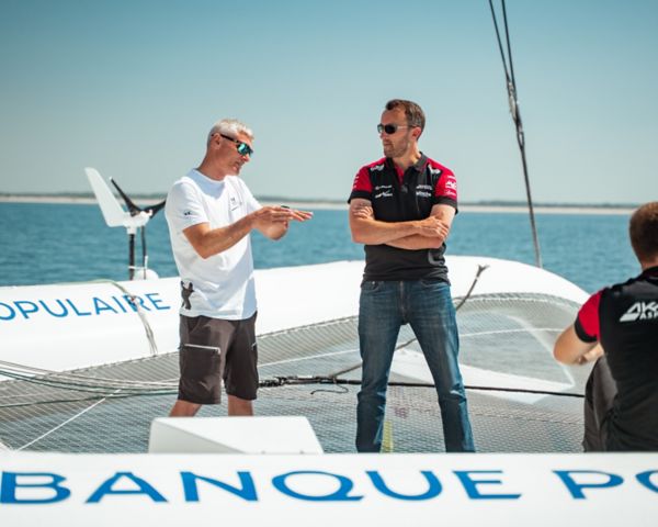 Team Akkodis ASP sur le trimaran d'Armel