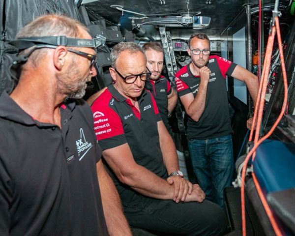 Team Akkodis ASP dans le trimaran d'Armel