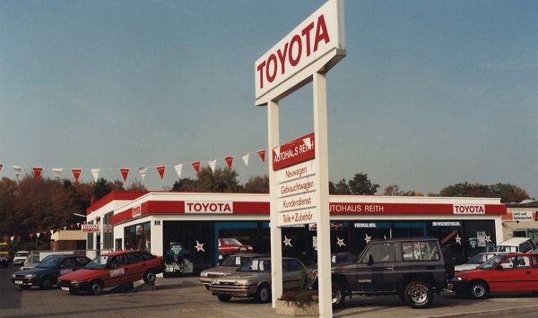 Ein altes Bild von dem Autohaus in Ingolstadt aus dem Jahr 1983