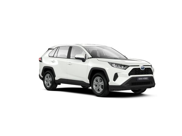 Ein weißer Toyota RAV4 auf weißem Hintergrund